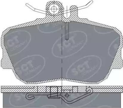 SCT-MANNOL SP 234 PR - Гальмівні колодки, дискові гальма autozip.com.ua