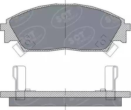 SCT-MANNOL SP 238 PR - Гальмівні колодки, дискові гальма autozip.com.ua