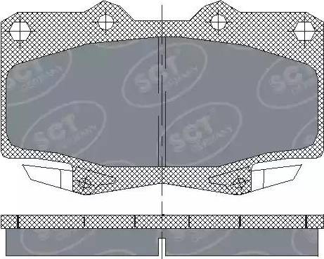 SCT-MANNOL SP 229 PR - Гальмівні колодки, дискові гальма autozip.com.ua