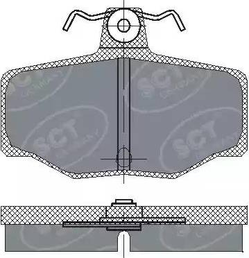 SCT-MANNOL SP 224 PR - Гальмівні колодки, дискові гальма autozip.com.ua