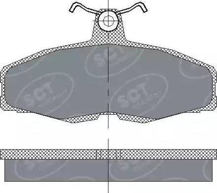 SCT-MANNOL SP 225 PR - Гальмівні колодки, дискові гальма autozip.com.ua