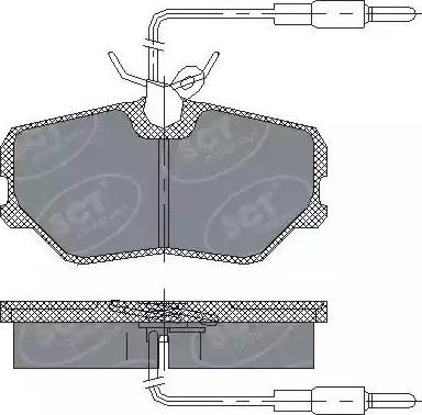 SCT-MANNOL SP 221 PR - Гальмівні колодки, дискові гальма autozip.com.ua