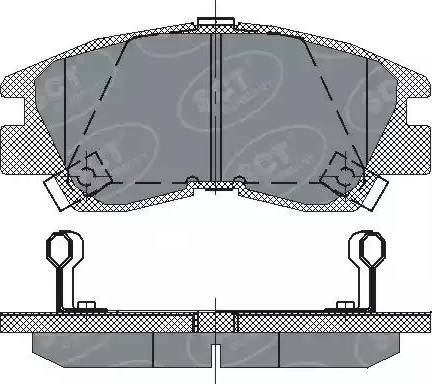 SCT-MANNOL SP 222 PR - Гальмівні колодки, дискові гальма autozip.com.ua