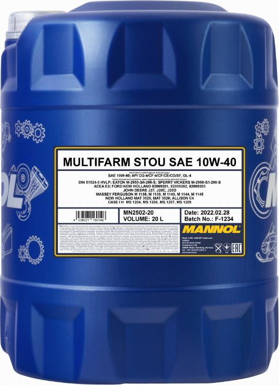 SCT-MANNOL Multifarm STOU 10W-40 - Моторна олива autozip.com.ua