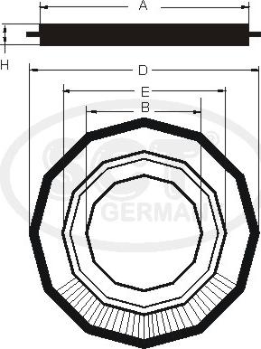 SCT-MANNOL SB 515 - Повітряний фільтр autozip.com.ua