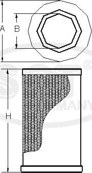 SCT-MANNOL SB 3109 - Повітряний фільтр autozip.com.ua