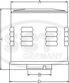 SCT-MANNOL SB 3236 - Повітряний фільтр autozip.com.ua