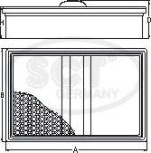 SCT-MANNOL SB 238 - Повітряний фільтр autozip.com.ua