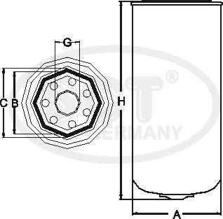 SCT-MANNOL SK 812 - Паливний фільтр autozip.com.ua