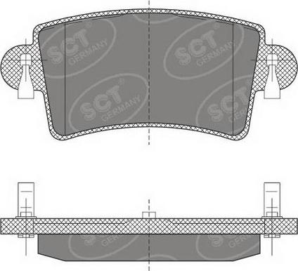 SCT-MANNOL SP 496 PR - Гальмівні колодки, дискові гальма autozip.com.ua