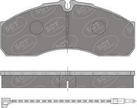 SCT-MANNOL SP 454 PR - Гальмівні колодки, дискові гальма autozip.com.ua