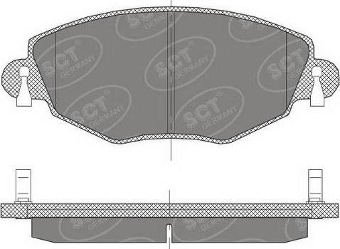 SCT-MANNOL SP 450 PR - Гальмівні колодки, дискові гальма autozip.com.ua