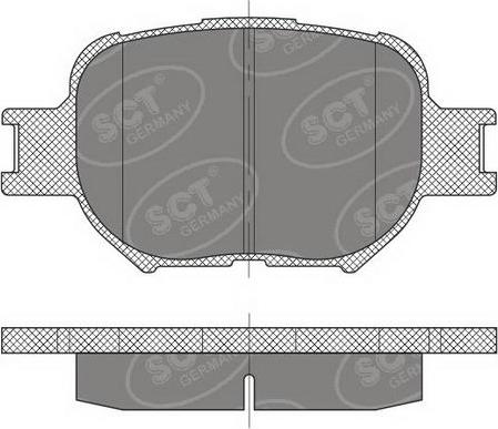 SCT-MANNOL SP 467 PR - Гальмівні колодки, дискові гальма autozip.com.ua
