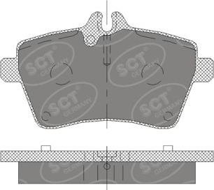 SCT-MANNOL SP 409 PR - Гальмівні колодки, дискові гальма autozip.com.ua