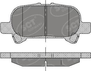 SCT-MANNOL SP 401 PR - Гальмівні колодки, дискові гальма autozip.com.ua