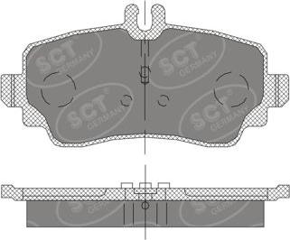 SCT-MANNOL SP 411 PR - Гальмівні колодки, дискові гальма autozip.com.ua