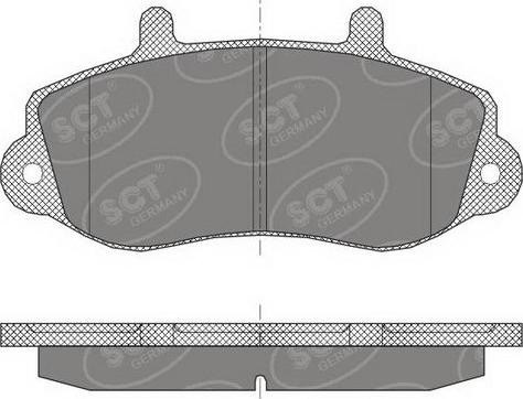 SCT-MANNOL SP 418 PR - Гальмівні колодки, дискові гальма autozip.com.ua