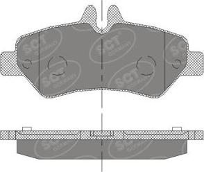 SCT-MANNOL SP 413 PR - Гальмівні колодки, дискові гальма autozip.com.ua