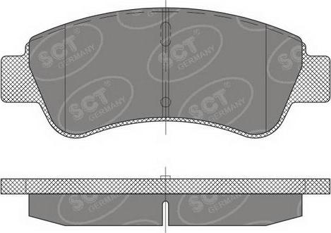 SCT-MANNOL SP 488 PR - Гальмівні колодки, дискові гальма autozip.com.ua