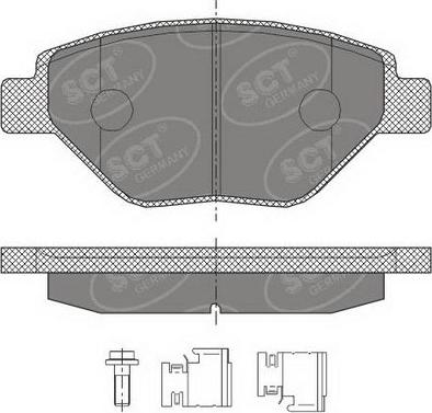 SCT-MANNOL SP 428 PR - Гальмівні колодки, дискові гальма autozip.com.ua