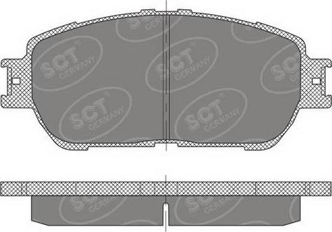 SCT-MANNOL SP 474 PR - Гальмівні колодки, дискові гальма autozip.com.ua