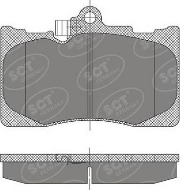 SCT-MANNOL SP 475 PR - Гальмівні колодки, дискові гальма autozip.com.ua