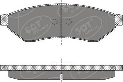 SCT-MANNOL SP 645 PR - Гальмівні колодки, дискові гальма autozip.com.ua