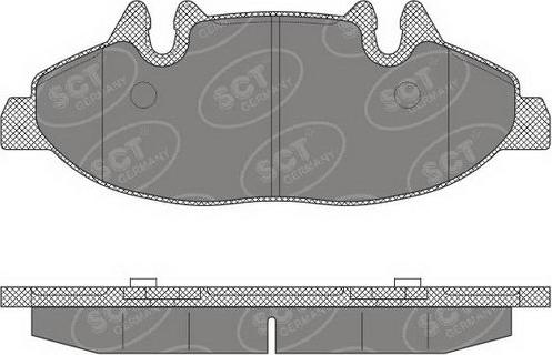 SCT-MANNOL SP 640 PR - Гальмівні колодки, дискові гальма autozip.com.ua