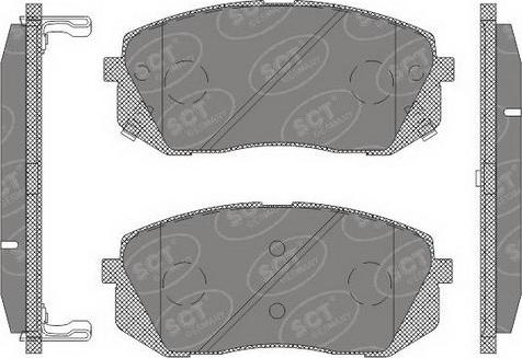 SCT-MANNOL SP 650 PR - Гальмівні колодки, дискові гальма autozip.com.ua