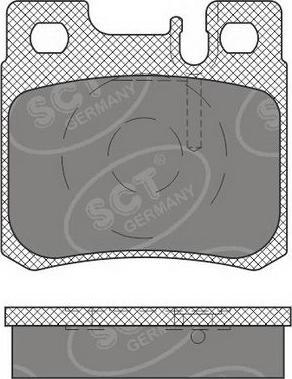 SCT-MANNOL SP 660 PR - Гальмівні колодки, дискові гальма autozip.com.ua