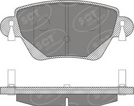 SCT-MANNOL SP 605 PR - Гальмівні колодки, дискові гальма autozip.com.ua