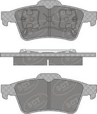 SCT-MANNOL SP 606 PR - Гальмівні колодки, дискові гальма autozip.com.ua