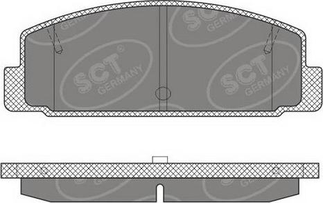 SCT-MANNOL SP 611 PR - Гальмівні колодки, дискові гальма autozip.com.ua