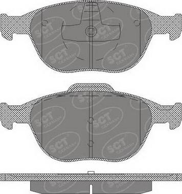 SCT-MANNOL SP 625 PR - Гальмівні колодки, дискові гальма autozip.com.ua