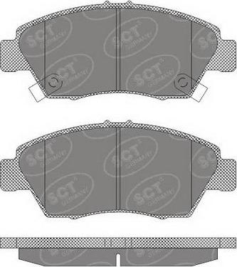 SCT-MANNOL SP 621 PR - Гальмівні колодки, дискові гальма autozip.com.ua