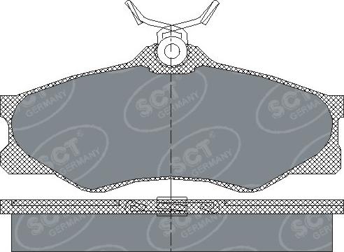 SCT-MANNOL SP 140 PR - Гальмівні колодки, дискові гальма autozip.com.ua