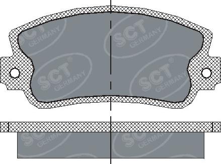 SCT-MANNOL SP 143 PR - Гальмівні колодки, дискові гальма autozip.com.ua