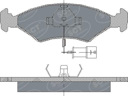 SCT-MANNOL SP 142 PR - Гальмівні колодки, дискові гальма autozip.com.ua