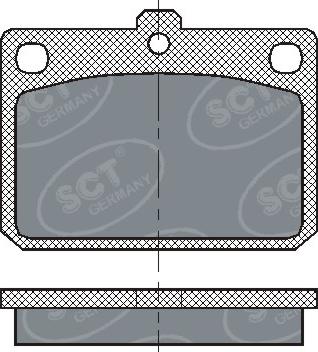 SCT-MANNOL SP 159 PR - Гальмівні колодки, дискові гальма autozip.com.ua