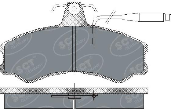 SCT-MANNOL SP 154 PR - Гальмівні колодки, дискові гальма autozip.com.ua