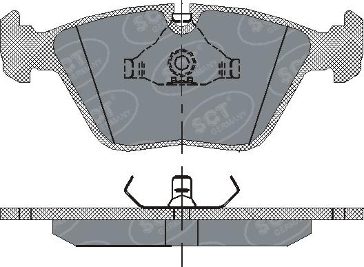 SCT-MANNOL SP 152 PR - Гальмівні колодки, дискові гальма autozip.com.ua