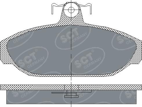 SCT-MANNOL SP 165 PR - Гальмівні колодки, дискові гальма autozip.com.ua