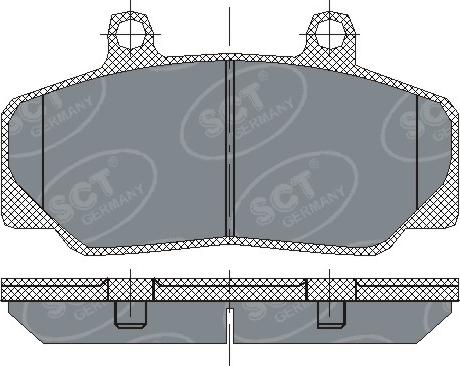 SCT-MANNOL SP 166 PR - Гальмівні колодки, дискові гальма autozip.com.ua