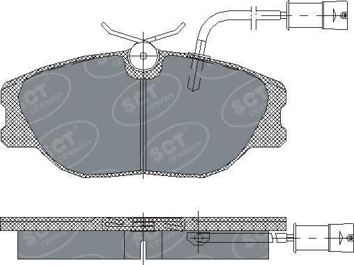 SCT-MANNOL SP 163 PR - Гальмівні колодки, дискові гальма autozip.com.ua