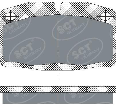 SCT-MANNOL SP 105 PR - Гальмівні колодки, дискові гальма autozip.com.ua