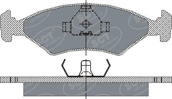 SCT-MANNOL SP 108 PR - Гальмівні колодки, дискові гальма autozip.com.ua