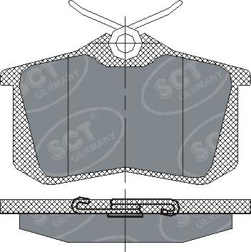 SCT-MANNOL SP 113 - Гальмівні колодки, дискові гальма autozip.com.ua