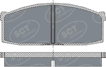 SCT-MANNOL SP 112 PR - Гальмівні колодки, дискові гальма autozip.com.ua