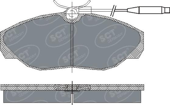 SCT-MANNOL SP 182 PR - Гальмівні колодки, дискові гальма autozip.com.ua