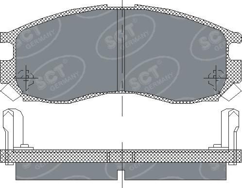 SCT-MANNOL SP 133 PR - Гальмівні колодки, дискові гальма autozip.com.ua